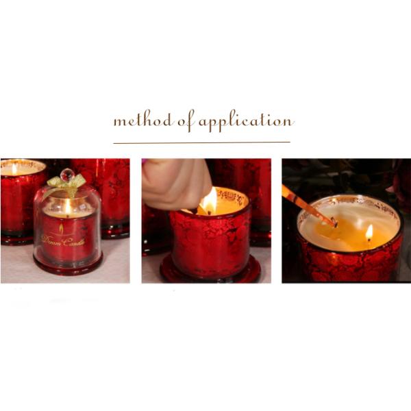 Fashion Scented Jar Candle Soy Wax Carved Glass Domed Candle Jar For Home / Wedding