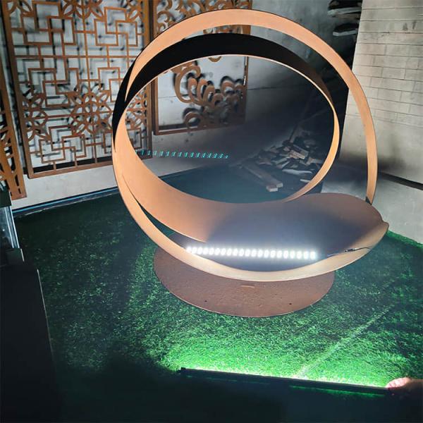 Rustic Art Design Corten Metal H 1500mm Sculpture Yard Art