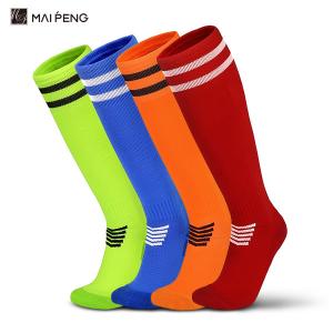 Compression Knee High Athletic Football Socks Colourful Anti Slip Soccer Socks