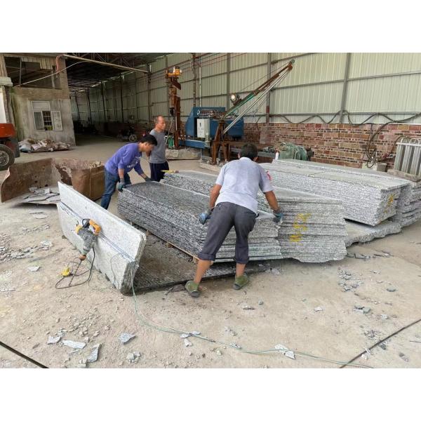 Гранита плиты гранита цветка волны белого моря брызг OEM плит серьезного мемориальный