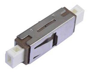 Adaptador da fibra ótica da MU da perda de inserção da cor de creme baixo para redes informáticas