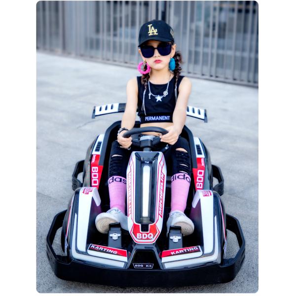 G.W. N.W 19kg/16kgs Kids Outdoor Electric Go Kart Car 12V Battery Power and 4 Wheels