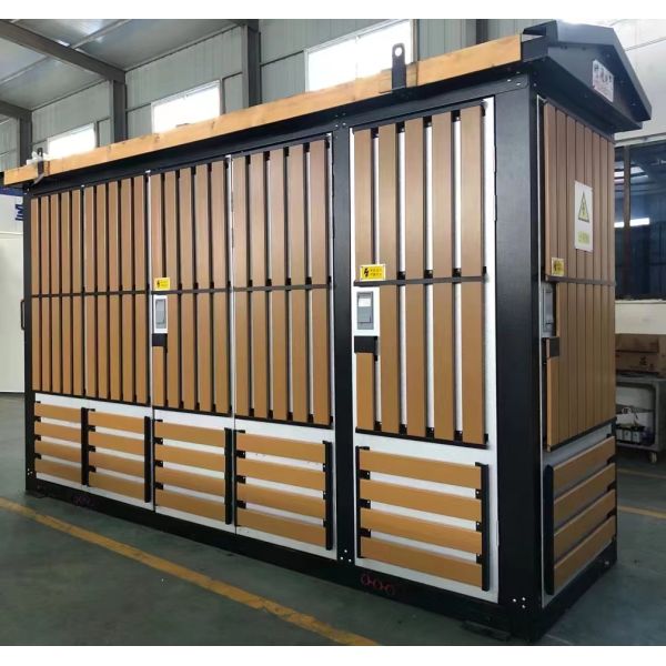 Alum Zinc Coated Box Type Substation 11KV 33KV Pre Installed Power Distribution Solution