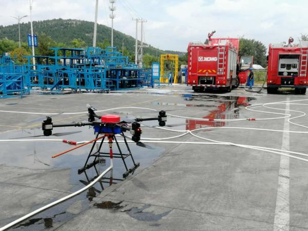 16m/S Tethering Power System Fire Fighting Uav