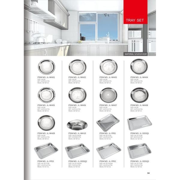 2019 hot square sliver tray &50*35cm stainless steel tray & 48cm round tray hot sales in Africa market