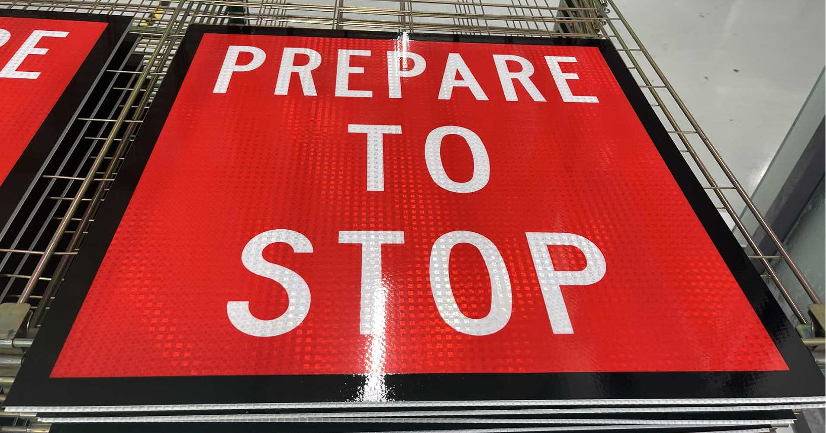 Australian Multi Message Frame Construction Signage Avery T6501 Reflective Traffic Sign Board