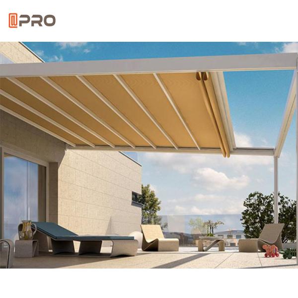 Outdoor Sunsetter Modern Aluminum Pergola Canopy Waterproof Wind Resistance