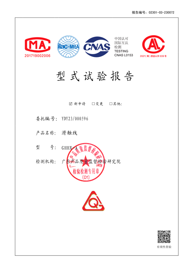 Guangdong Guanhua Electrical Equipment Co., Ltd. Certifications