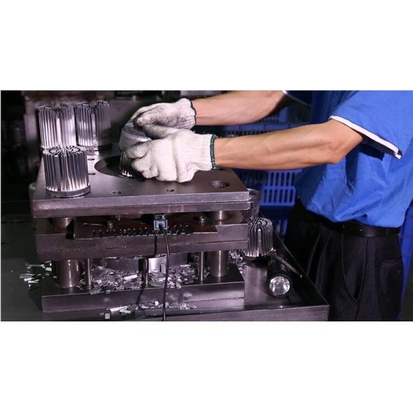 LED Round Extruded Aluminum Heatsink , Round Heat Sink Extrusion Machined Metal Parts