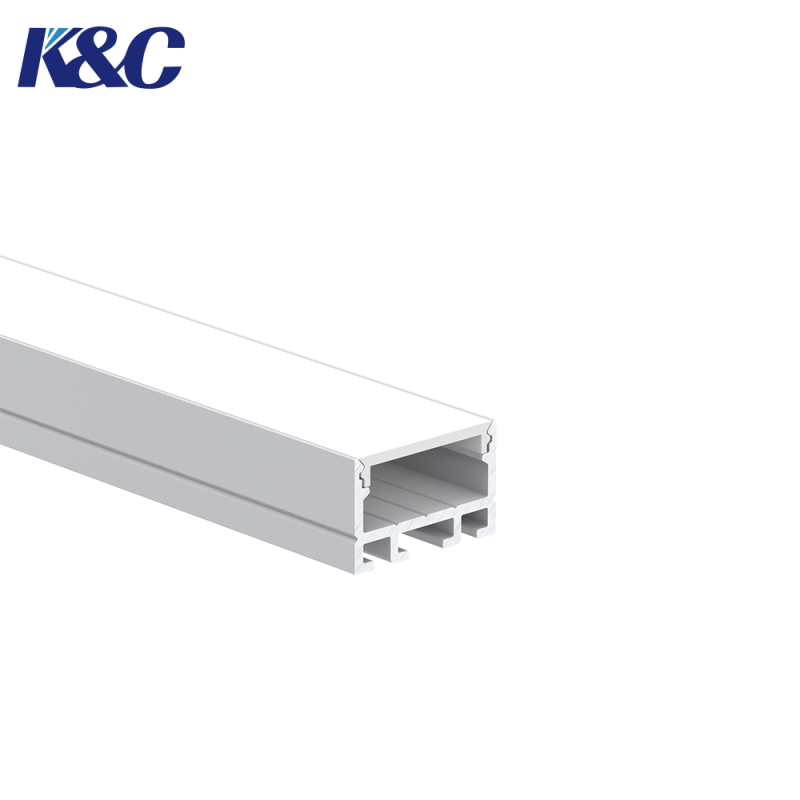 Anodized Aluminium 6063 Linear Light Profile with PMMA Diffuser for Suspended LED Lighting