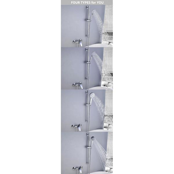 Stainless Steel Hot And Cold Exposed Valve Showers Set Hardware Shower Head Shower System