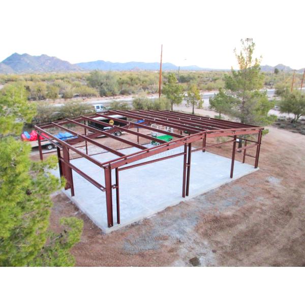 Класс Q345 Q235 Легкая стальная конструкция основного каркаса Металлическая сборка складского здания