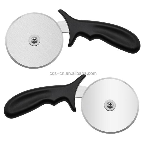 10cm Stainless Steel Pizza Wheel Cutter With Pp Handle Round Plastic Pizza Wheel Cutter Server