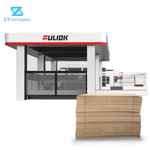 3/5/7 Ply Corrugated Cardboard Production Line 300M/MIN 50KW Down Stacker Dry End