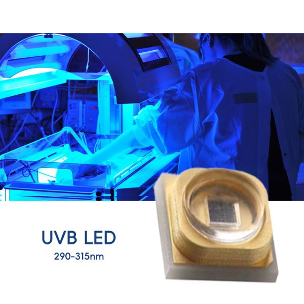 Beauty UVB 3W Chip 315nm Factory Price 3535 LED Diode SMD 311nm 500mA Tanning Lamp LED Diode SMD  306nm 295nm 110mW