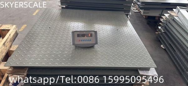 Heavy Duty Floor Scale 1.2x1.5m Platform Weighing Scales Carbon Steel 3000kg