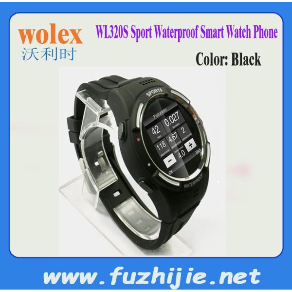 WL320S Sport Waterproof Watch Mobile Phone with 2.0MP Camera GSM Dual-Bluetooth