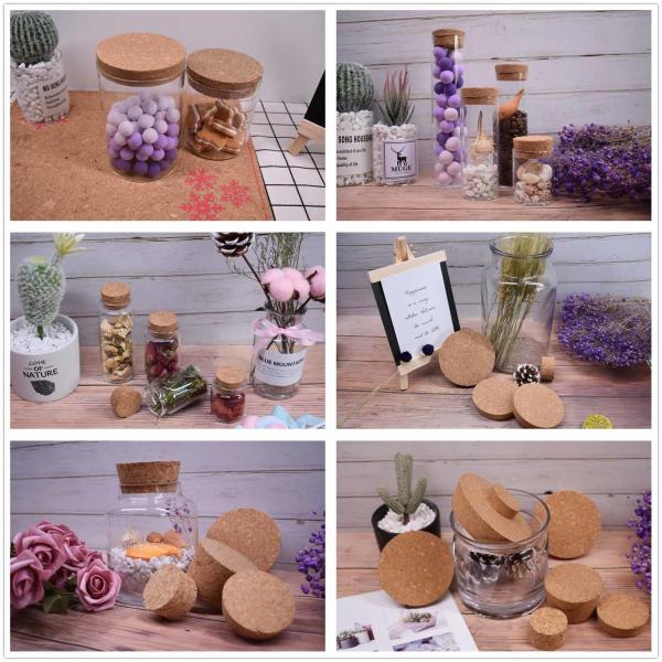 Great Airtight Natural Cork Lids For Storage Jars Kitchen Canisters Moisture Proof
