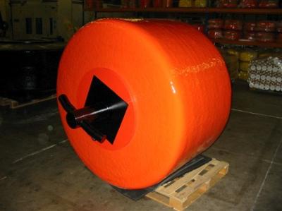 1500kg Nett Buoyancy Boat Mooring Buoy , Cylindrical Pendant Surplus Steel Buoys