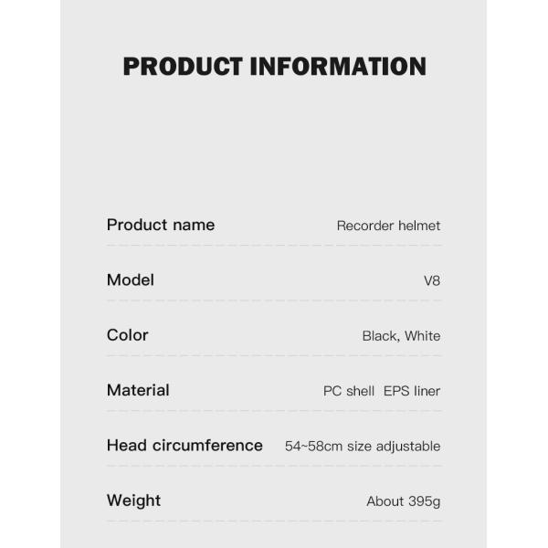 Waterproof Smart Bicycle Helmet Action Camera WiFi 1080P GPS Helmet Video Recorder