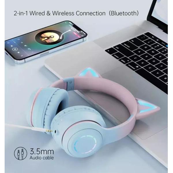 ABS Wireless Kids Earphones Luminous Bluetooth Earphones With Microphone