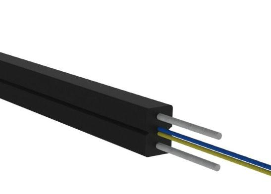 LSZH FTTX / FTTH Drop Cable , Single Mode Aerial Fiber Optic Cable