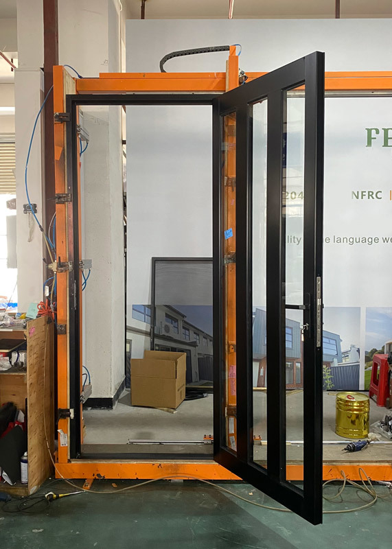Australian Standard Thermal‑Break Aluminium Hinged Glass Entrance Door