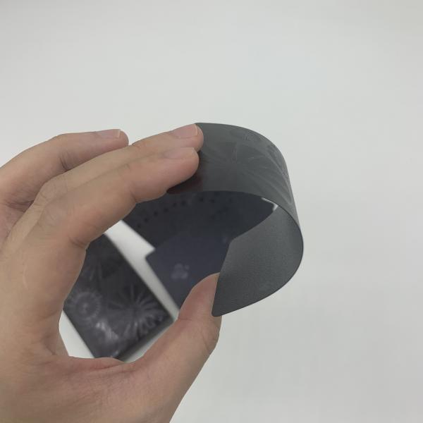 Cartões plásticos impermeáveis do pôquer da folha preta com folha de prata Tuck Box