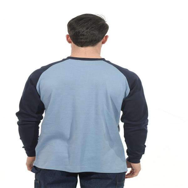 Прочный механический рукав рубашки 7oz FR Henley огнезащитный длинный