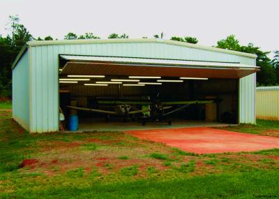Hangar d'aéronef à structure en acier avec cadre H