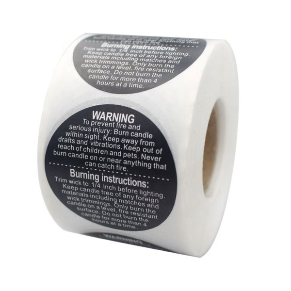 Warning Attention PVC Label Sticker For Shipping Transportation