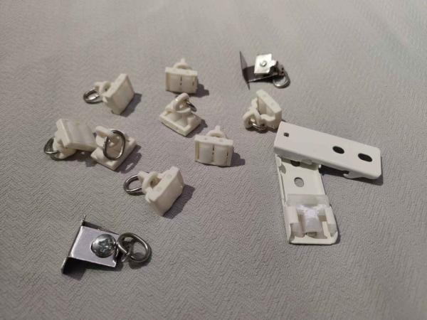 Curtain Aluminum Alloy Slide Rail Track Straight Track Rail Rod, Top Code, Side Code, Connector Set