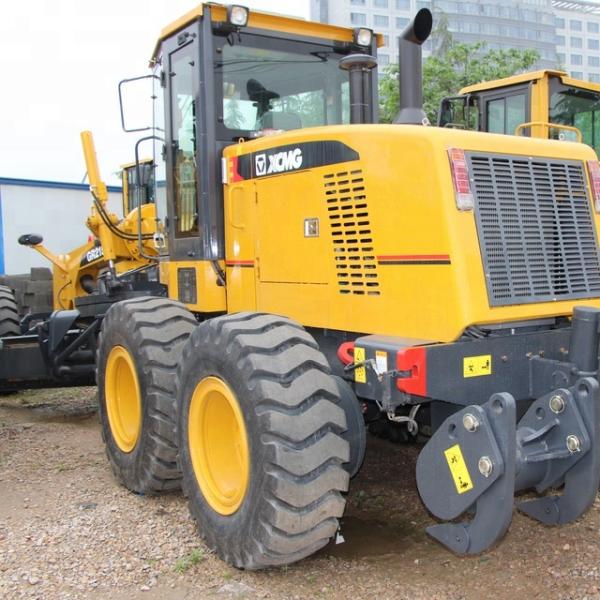 GR215 Road Construction Machinery Cummins Engine / Yellow XCMG 215hp Motor Grader