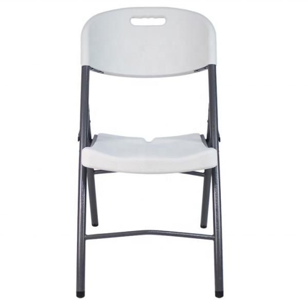 Lightweight HDPE Foldable Chair for Wedding Events Portable Plastic Metal Folding Chair