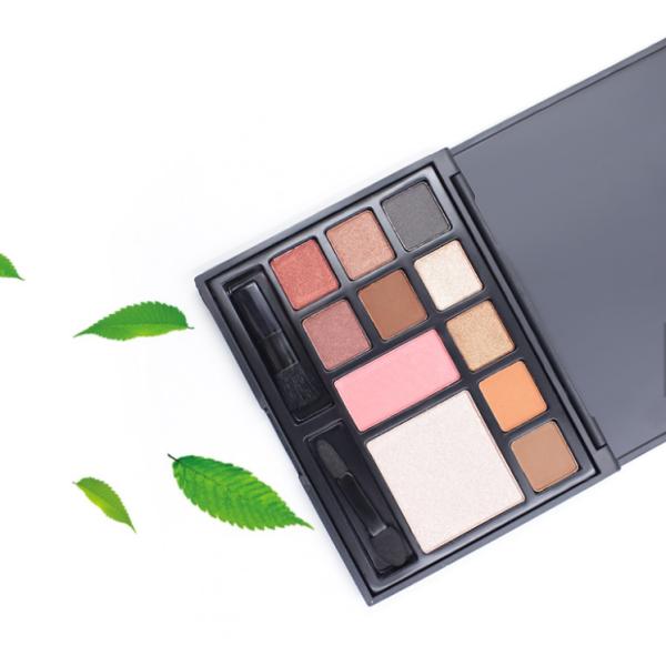 Waterproof All In One Eyeshadow Palette , Orange Toned Makeup Blush Palette