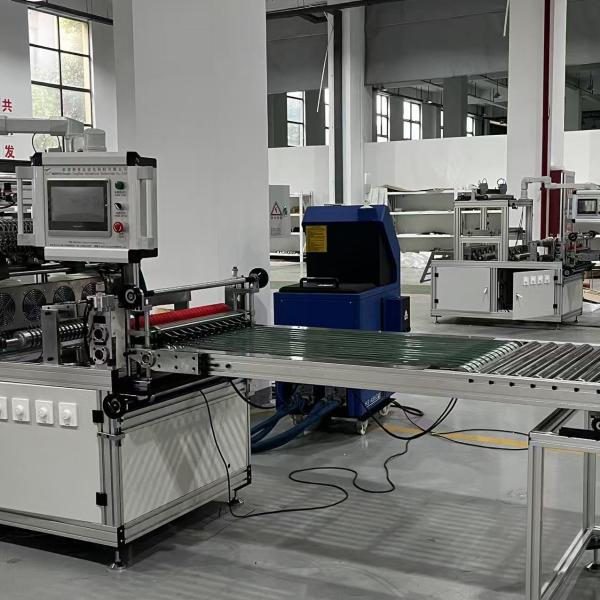 Glass Fiber Paper Pleating Machine Line Replacing Glue Line 