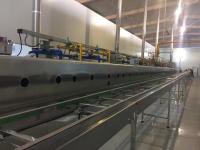 304 Pan Conveying Slat Chain Conveyor reto de aço inoxidável