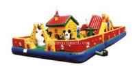 Castillo de salto de los niños de la carrera de obstáculos inflable del parque de atracciones