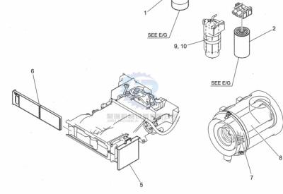 YN50V01014P1 Excavator Air Con Filter Inner SK330-8 Sk350-8