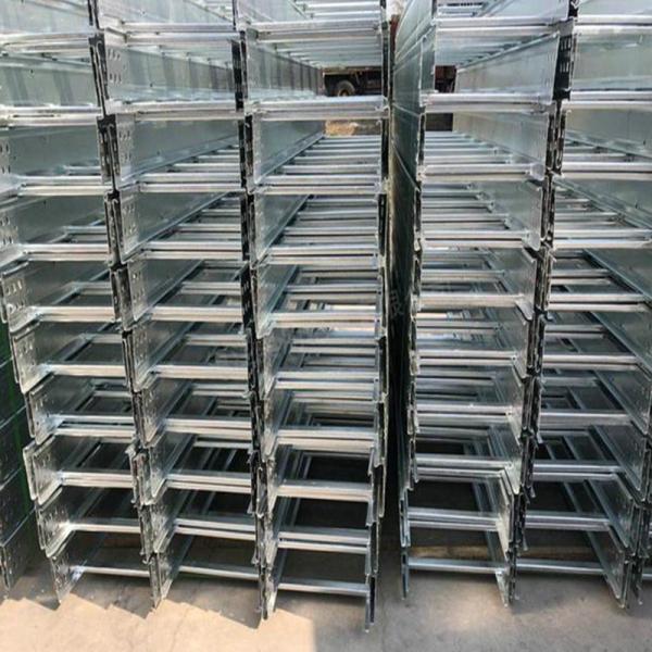 100mm 1000mm Width Galvanized Steel Cable Tray Rack for Industrial Cable Management