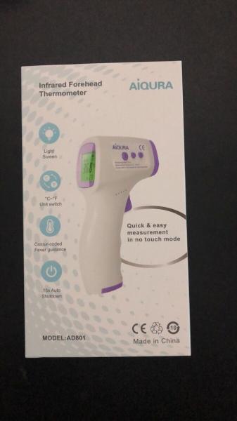 Non-contact instant reading fever checking body baby infraded forehead digital medical thermometer