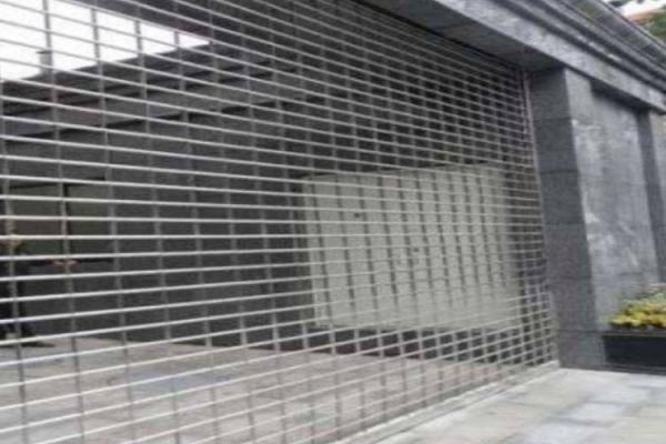 Public Places / Houses Security Shutter Doors , Sturdy Durable Metal Roller Shutter