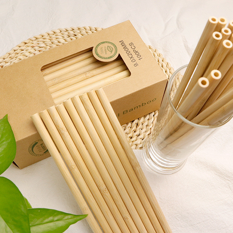 Shipping Cost Reusable Organic Bamboo Fiber Drinking Straw for Hot/Cold Beverage