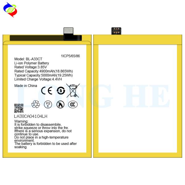 5000 мАч 3.85В перезаряжаемая литий-ионная полимерная батарея BL-A33CT для мобильных телефонов General Mobile GM22