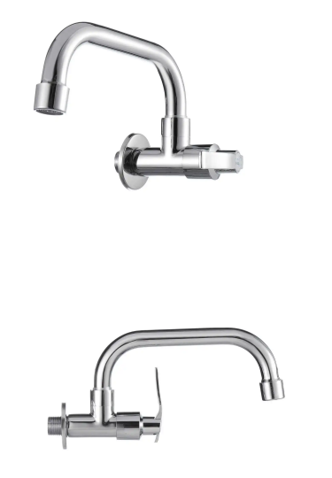Chrome Finish Stainless Steel Kitchen Faucet Mixer With Hot Cold Water And Diverter