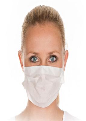 Elastic Earloop Disposable Face Mask , 14gsm Disposable 2 Ply Face Mask