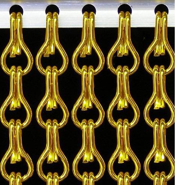 restaurant room divider decorative Aluminium Mesh Fabric Link Door shower wire mesh Netting coil drapery metal chain curtain