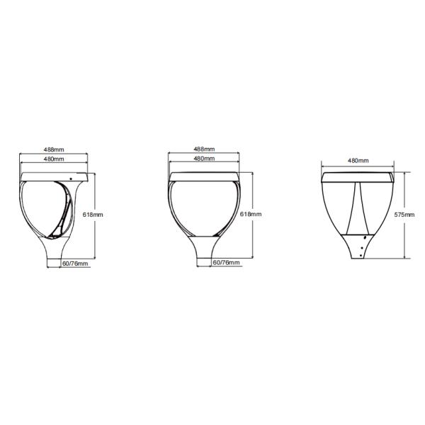 Яркий солнечный приведенный в действие сад СИД 6500K освещает разделенный режим 12V 4M 2600LM