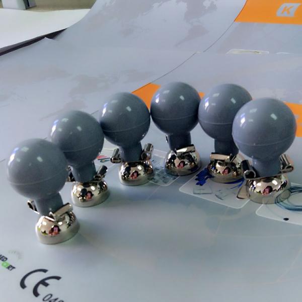 Gray CE  Ecg Ekg Electrodes ISO 13485 Suction Cup Electrodes