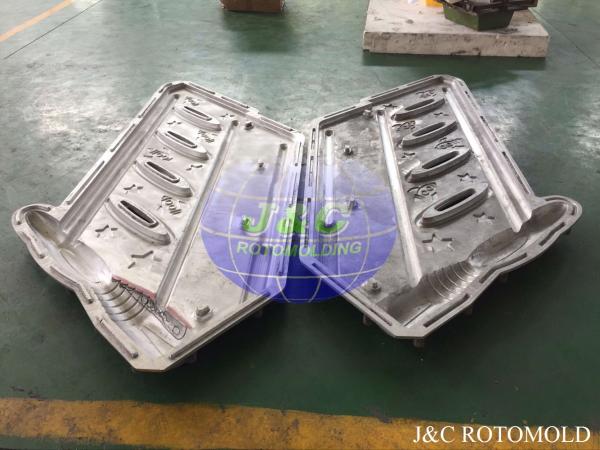 CNC Machine Processed Aluminum Rotomoulding Moulds For Plastic Handrail Making